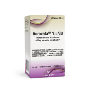 Aurovela™ 1.5-30 (Norethindrone & Ethinyl Estradiol Tabs) 1.5 mg/30 mcg, 3 x 21