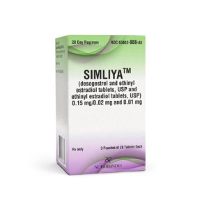 Simliya™ (Desogestrel & Ethinyl Estradiol Tabs) 0.15mg/0.02mg & 0.01 mg, 3 x 28