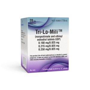 Tri-Lo-Mili™ (Norgestimate & Ethinyl Estradiol Tabs) 0.180 mg/0.025 mg, 0.215/0.025 mg, & 0.250/0.025 mg, 3 x 28